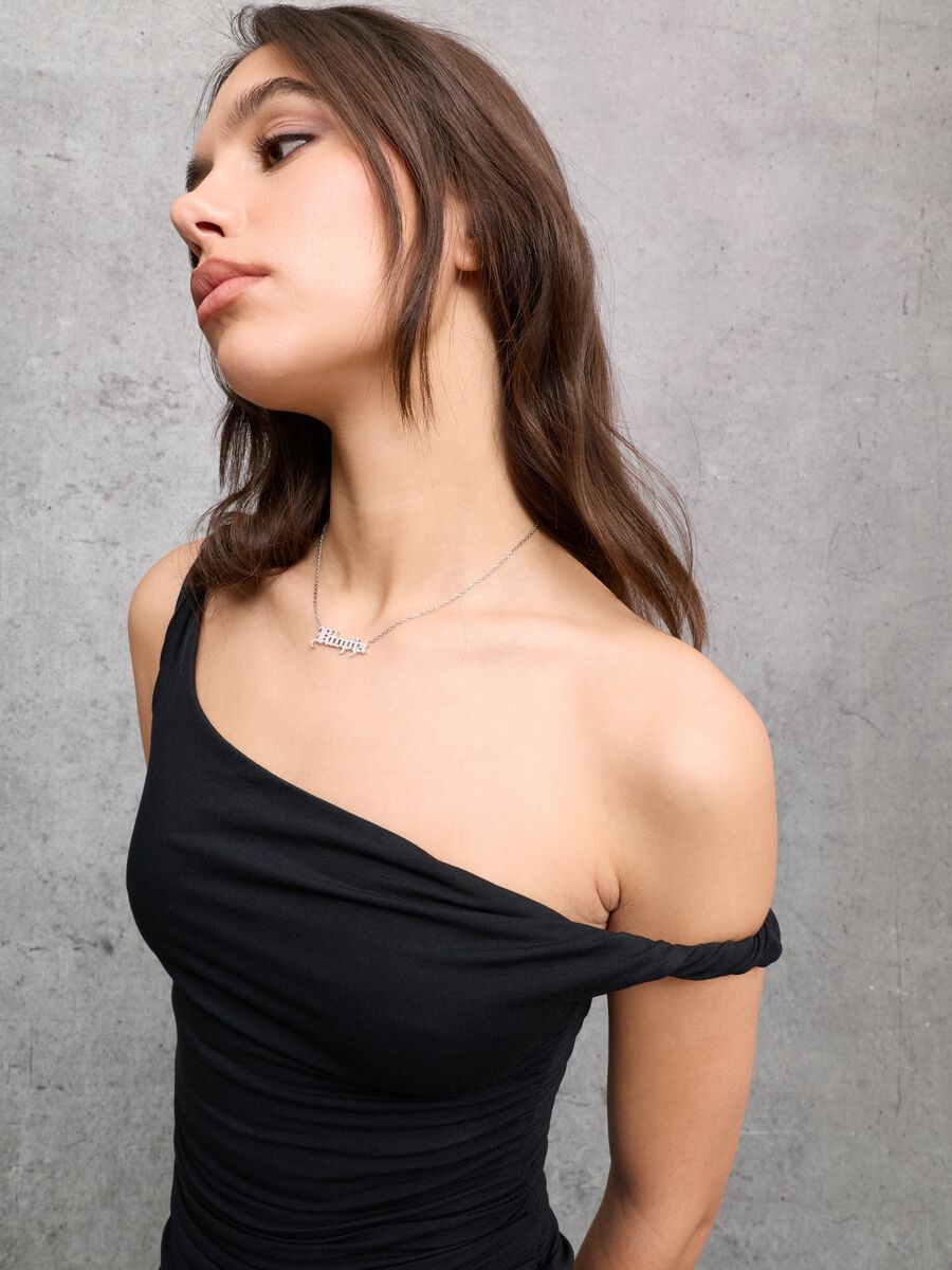 Black Asymmetric Tank Top_3