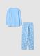Hellblauer Schlafanzug aus reiner Bio-Baumwolle mit Toy Story-Print_1