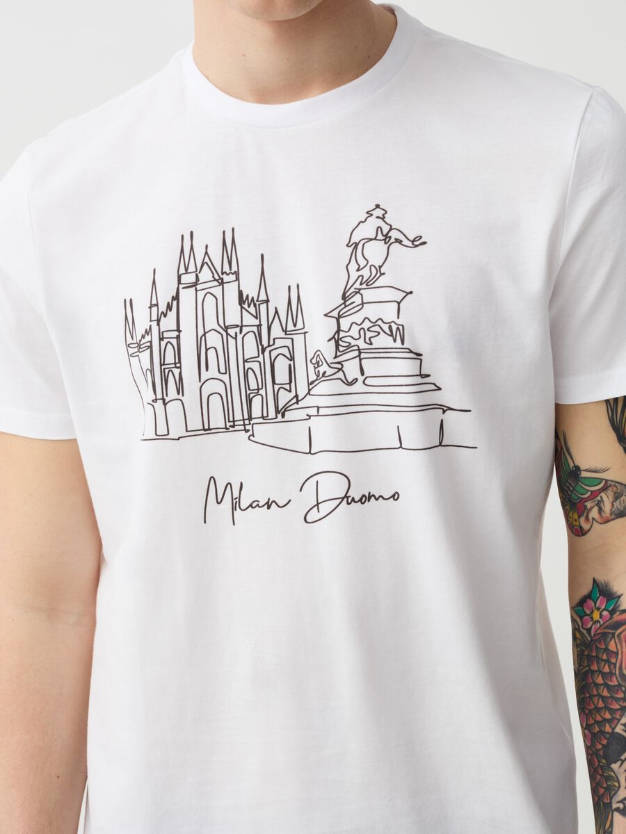 T-shirt with Duomo di Milano print_1