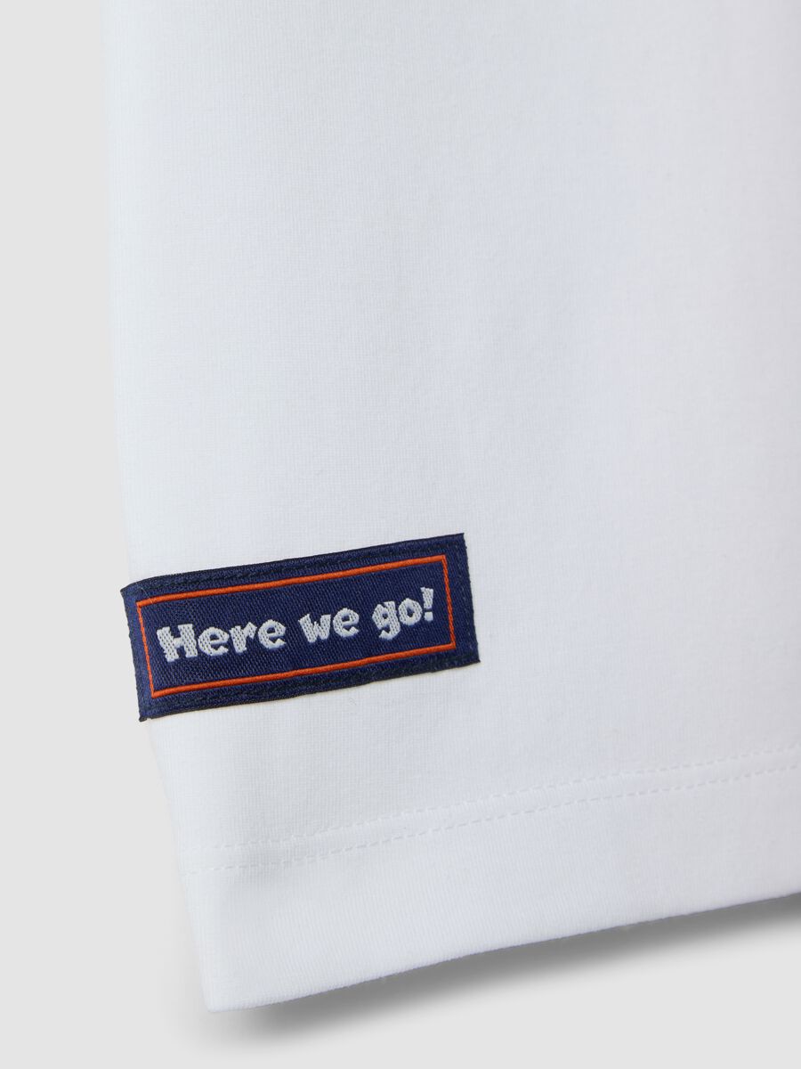 Multicolor Kinder Poloshirt aus elastischem Baumwollstoff mit Oversize-Passform_3