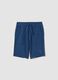 Boys' Pure Cotton Blue Shorts Regular Fit_3