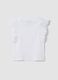 White stretch cotton girls&rsquo; vest top with ruffles_4