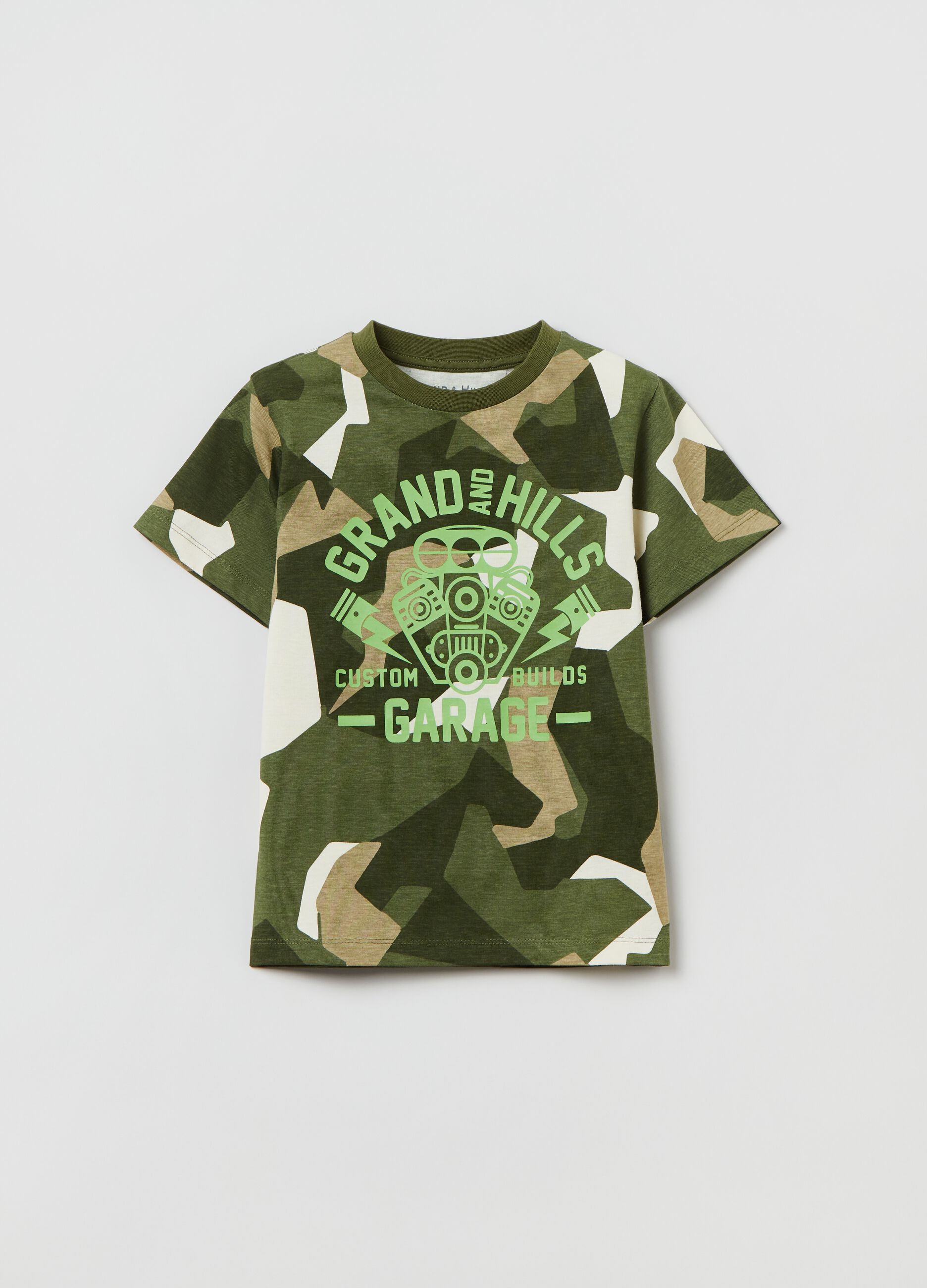 Grand&Hills T-shirt with camouflage print