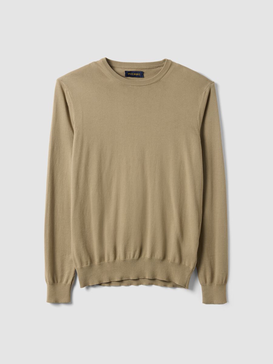 Beige sweater in pure cotton_4