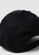 Black pure cotton baseball cap with adjustable closure_2