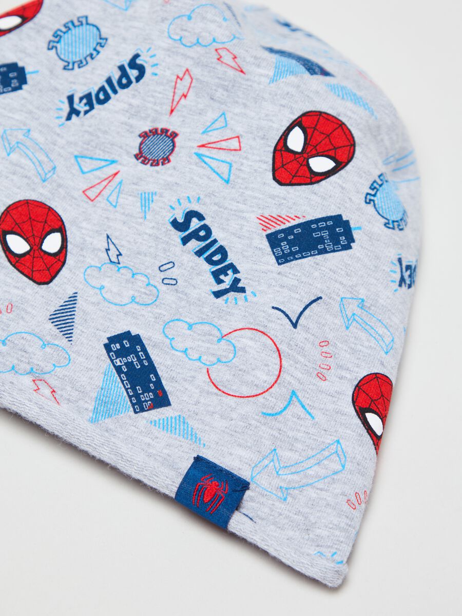 French terry hat with Spidey print_1