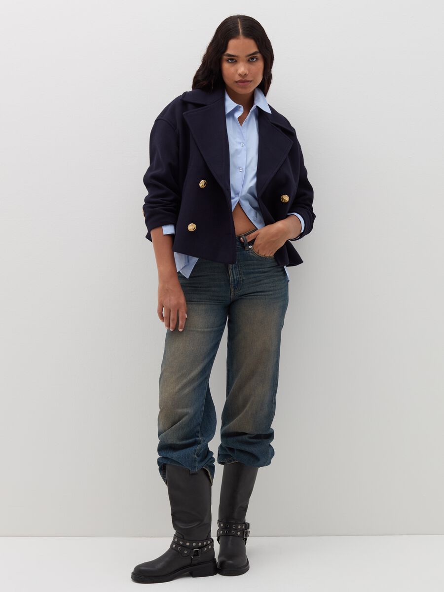 Short double-breasted coat_1