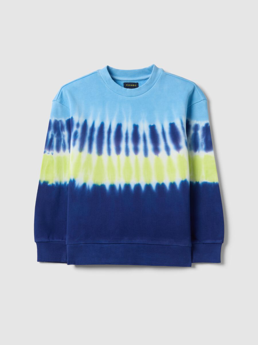 Kids' Regular Fit Multicolour Tie-Dye Pure Cotton Sweatshirt_0