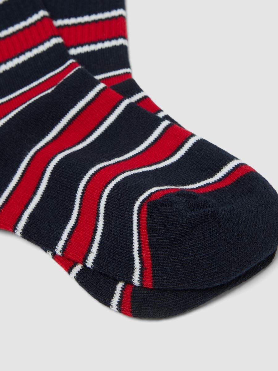 3-pack of multicolour boys&rsquo; short socks in organic stretch cotton_2