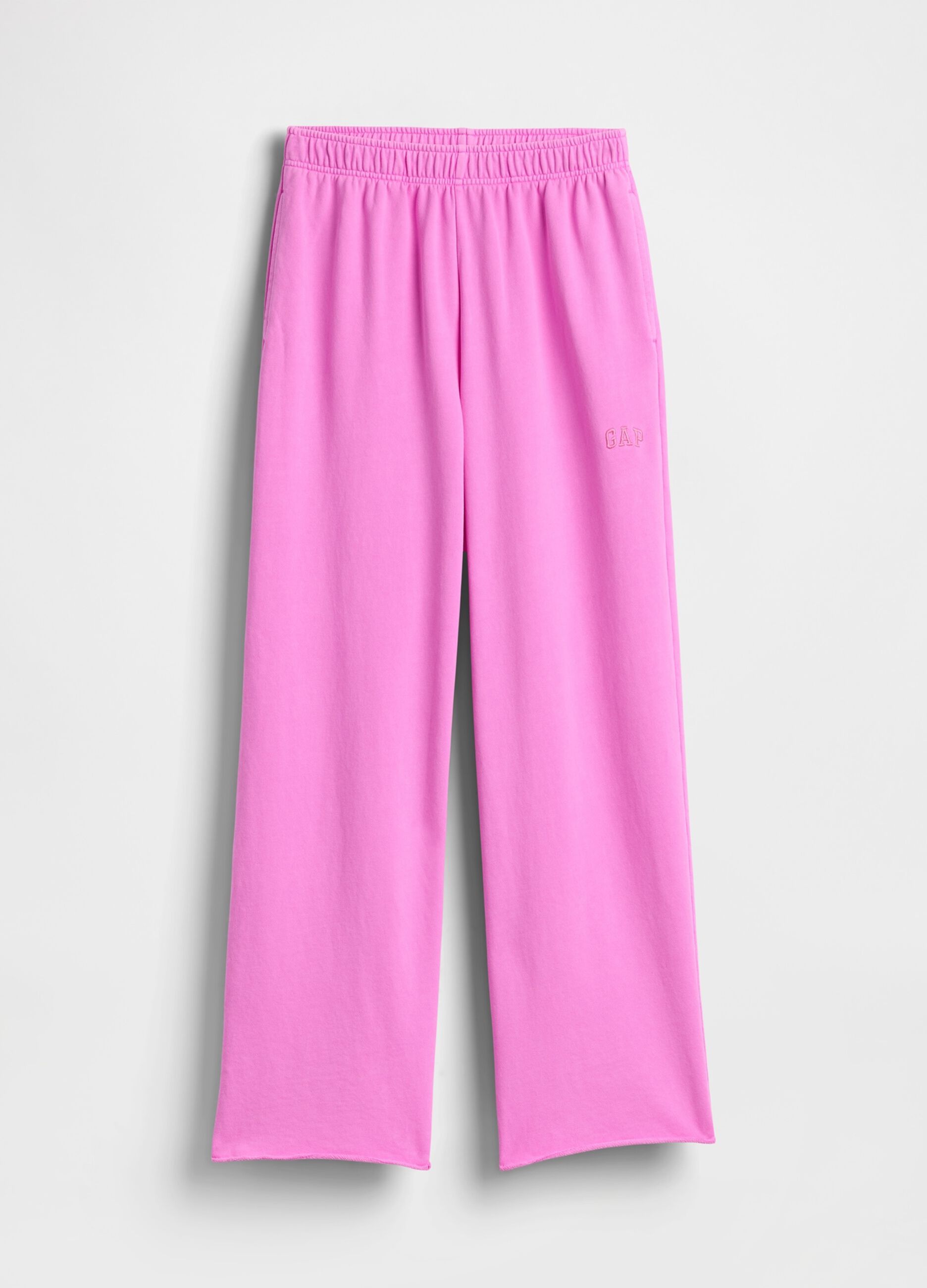 Cotton-blend palazzo trousers
