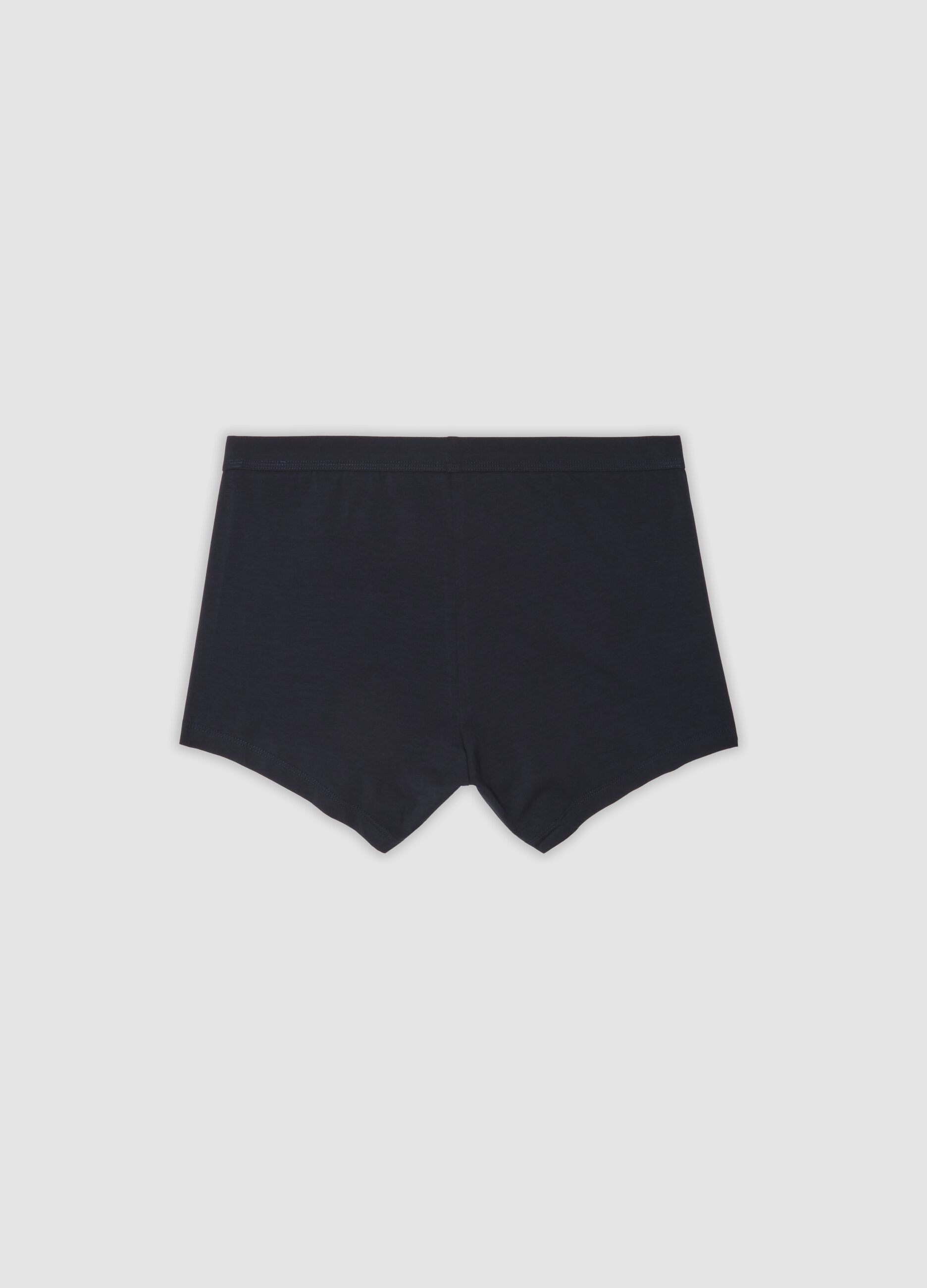 2-pack of blue stretch mercerised cotton boxer shorts