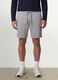 Graue Shorts aus Baumwollmix mit elastischem Bund, Regular Fit_1