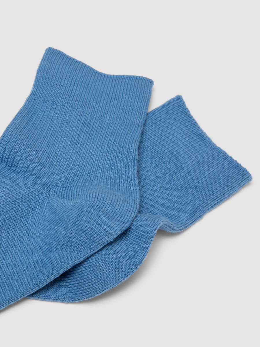 Hellblaue Socken aus Stretch-Baumwolle_1