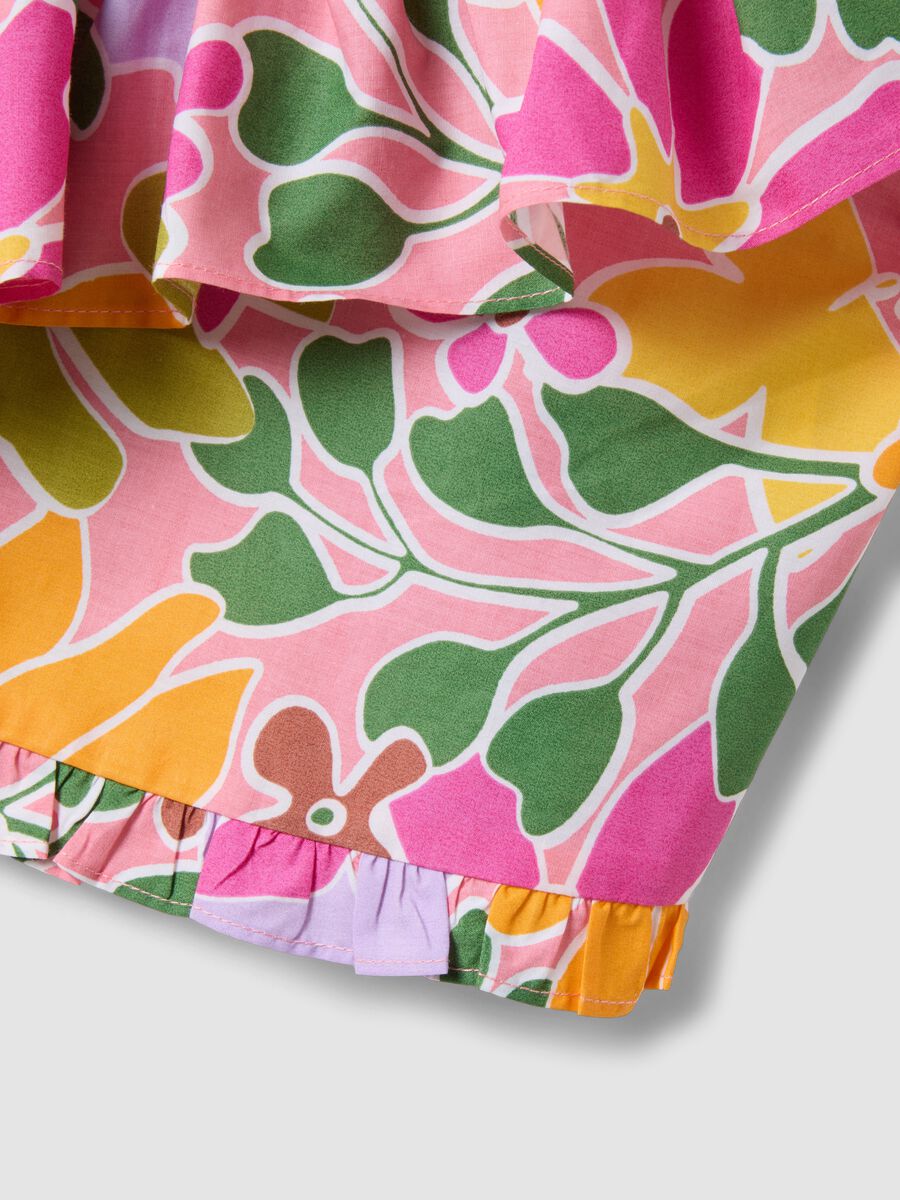 Multicolour pure cotton top with ruffle_3