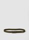 Green woven belt with metal buckle_0