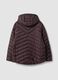 Ultralight purple quilted hooded jacket with zip, regular fit_6