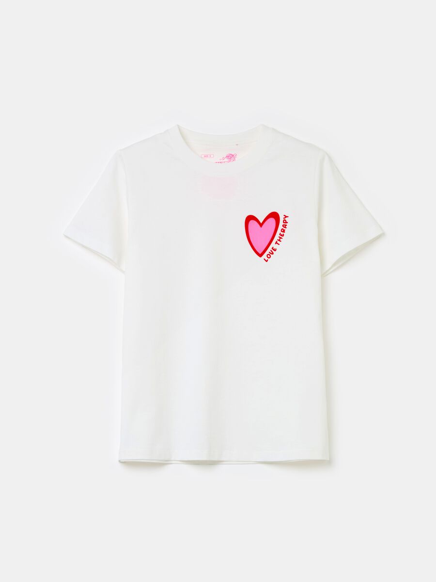 T-shirt with heart print_5