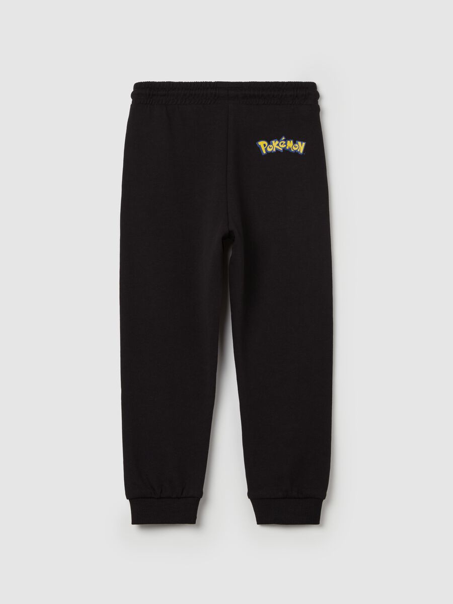 Joggers with drawstring and Pokemon print_1
