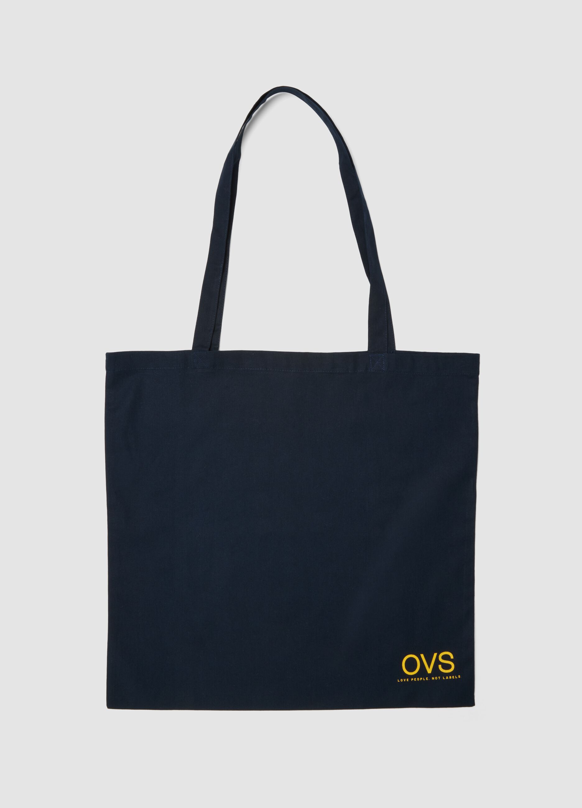 RE-UP shopper tote with "Break the Pattern" screen print