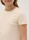 Girls' beige pure cotton regular-fit T-shirt_2