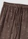 Braune Pyjamahose aus Stretchgewebe_1