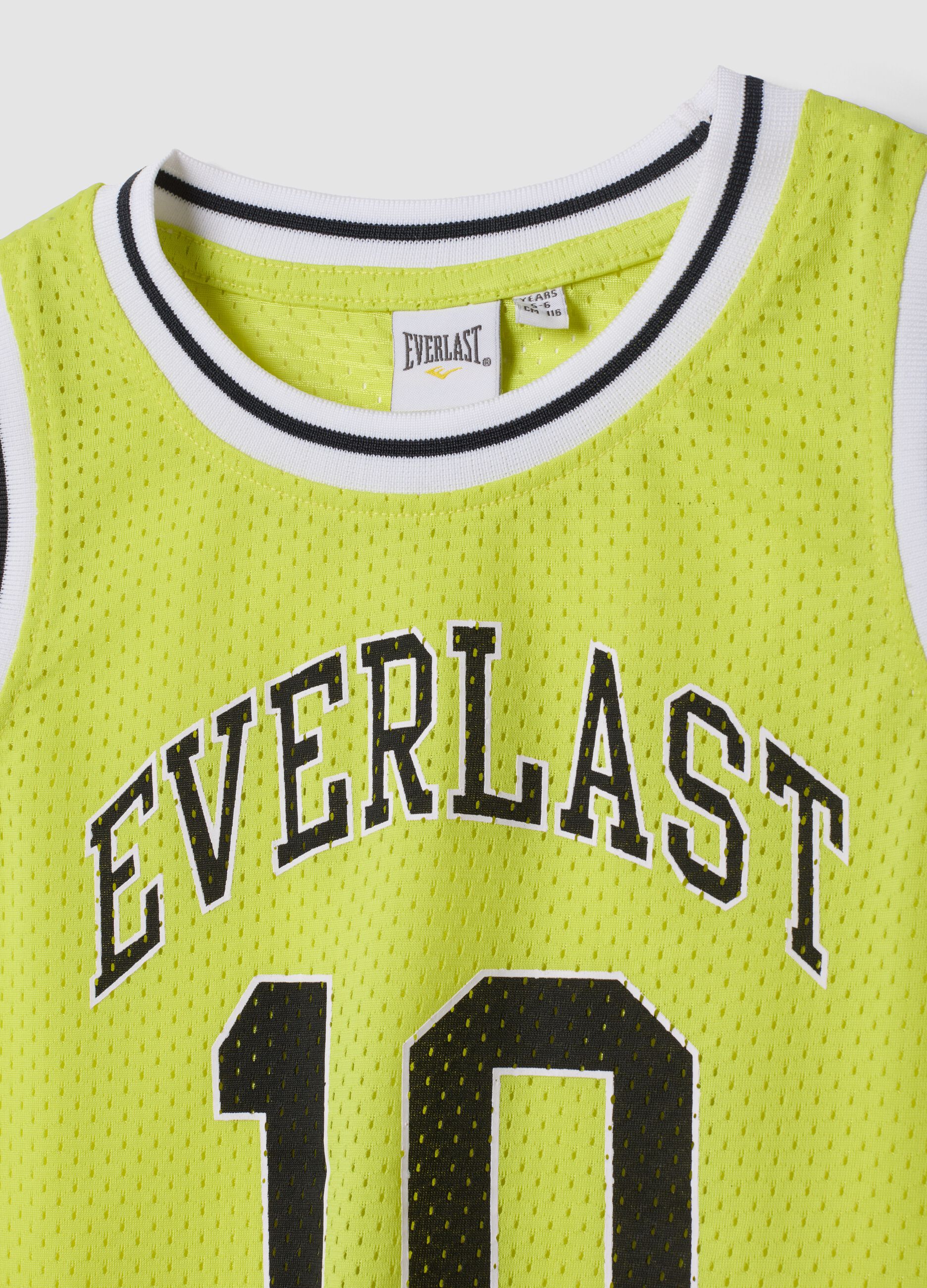 Yellow and black oversized top and shorts set for boys
