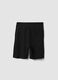 Boys&rsquo; black pure cotton shorts, relaxed fit_1