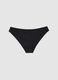 Black regular fit microfiber briefs with lace details_4