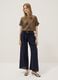 Brown viscose-blend blouse with floral embroidery_1