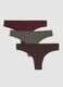 Three-pack of multicolour microfibre briefs in organic cotton blend_0