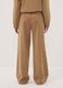 Beige Straight-Fit-Hose aus Stretchgewebe_2