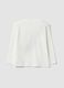 T-shirt bianca in puro cotone con stampa tigre over fit per bambino_1