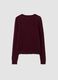 Red cable-knit crew neck jumper, regular fit_6