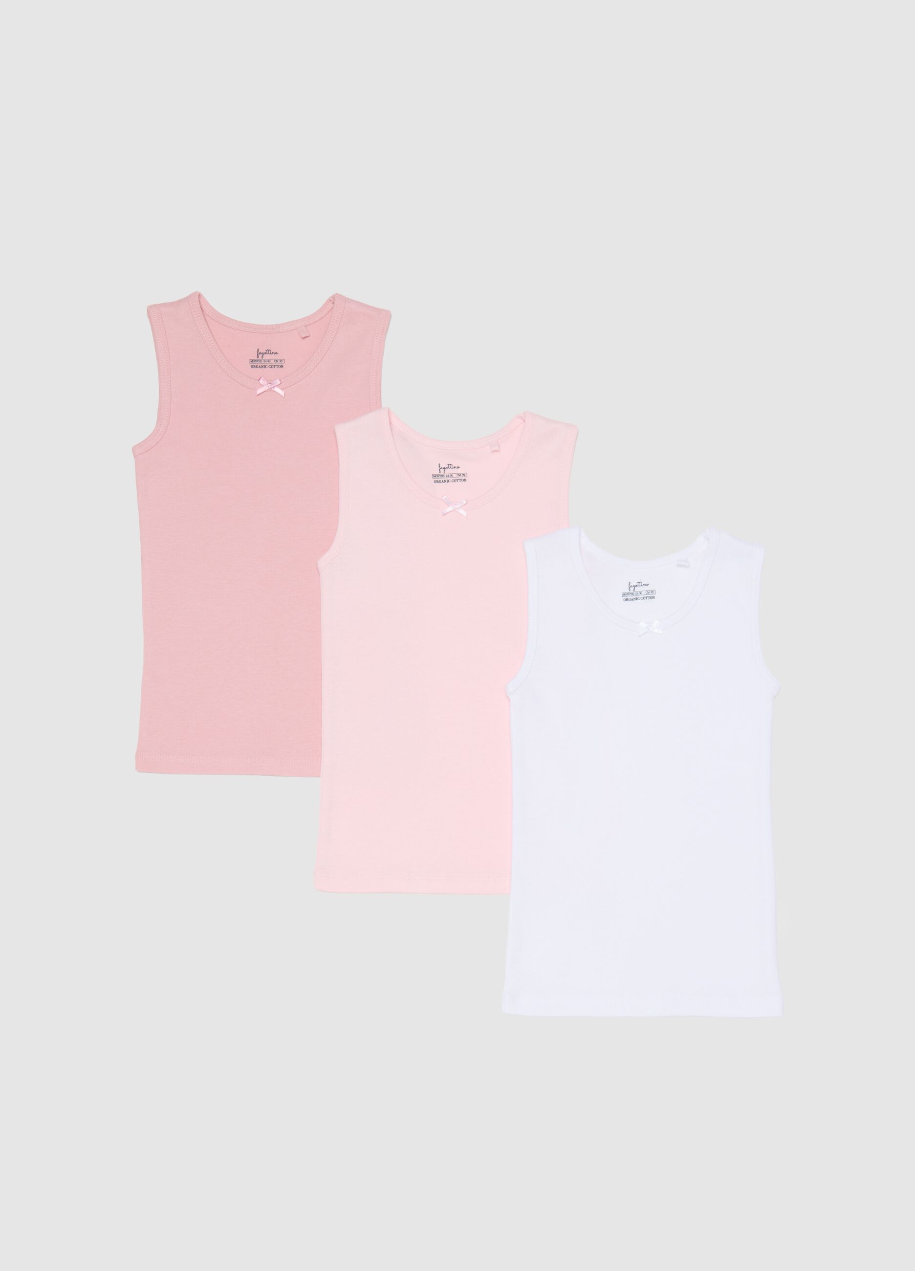 Tripack de camisolas multicolor para beb&eacute; em puro algod&atilde;o