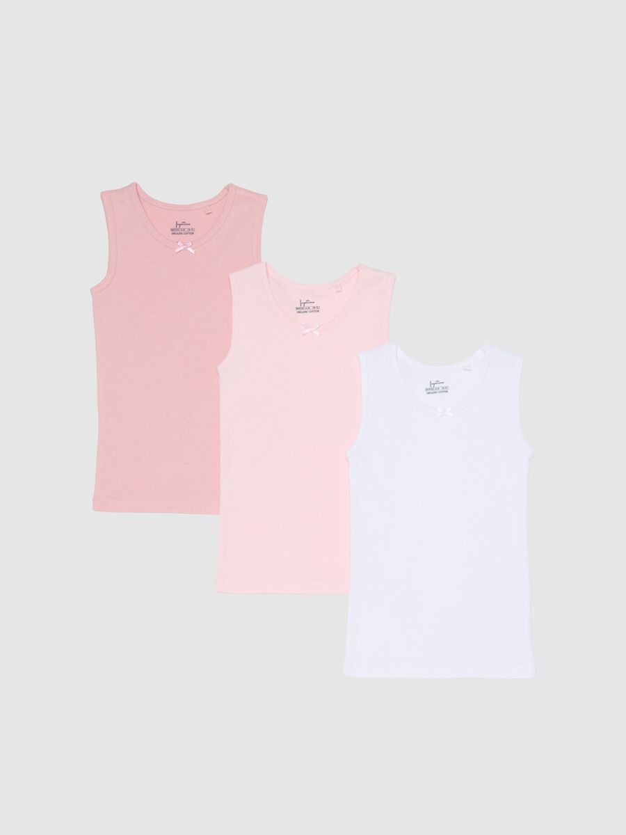 Newborn Multicolour Vest Tripack in Pure Cotton_0