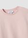 Pink cotton-blend crew-neck sweatshirt with embroidered detail_1