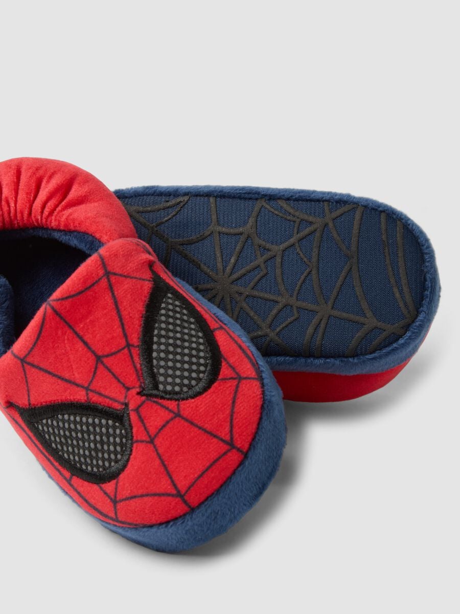 Red MARVEL Spider-Man slippers with web print for boys_1