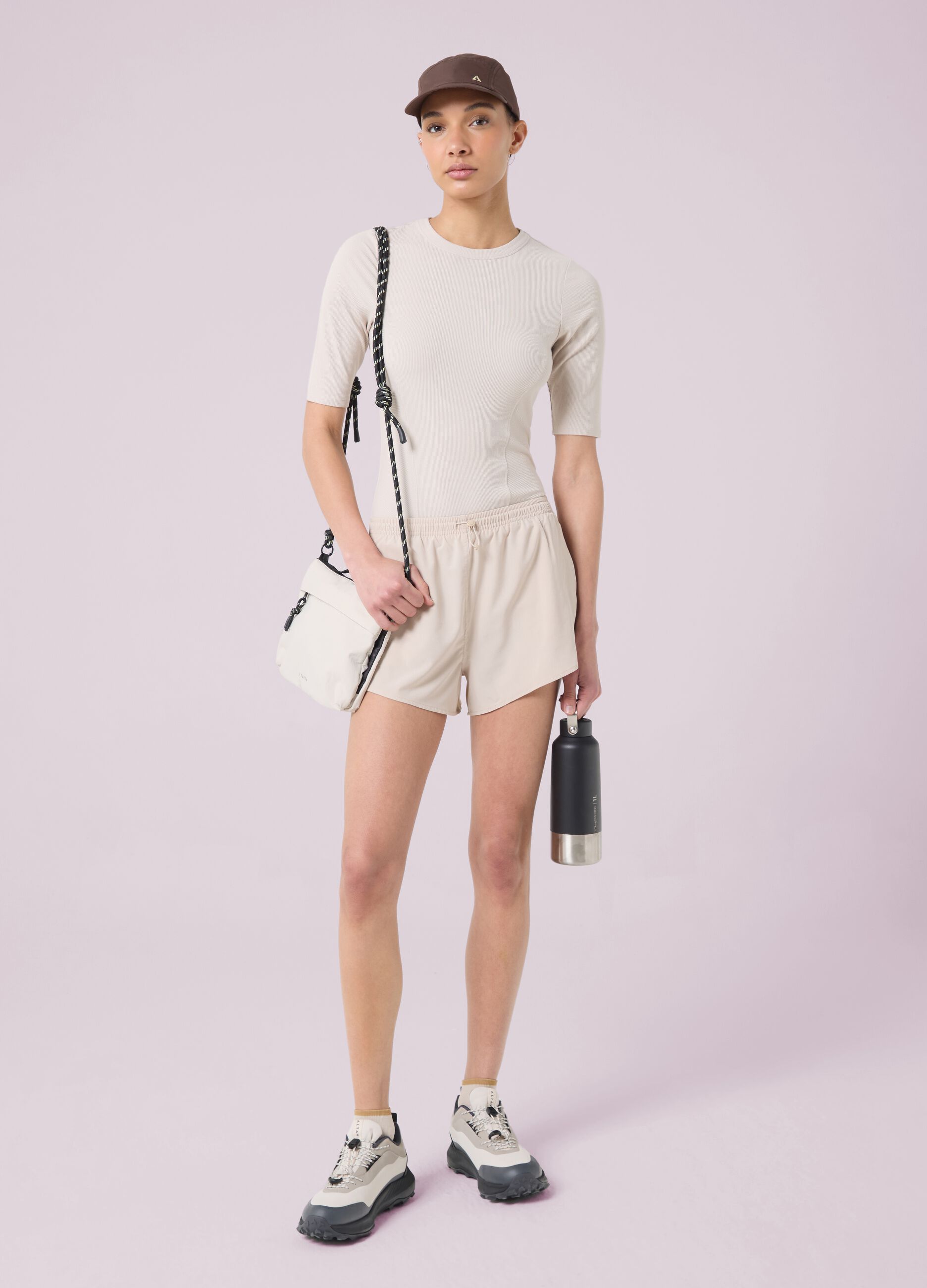 ALTAVIA STUDIO Ribbed Stretch Modal T-shirt