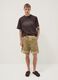 Brown short-sleeve pure cotton T-shirt_1