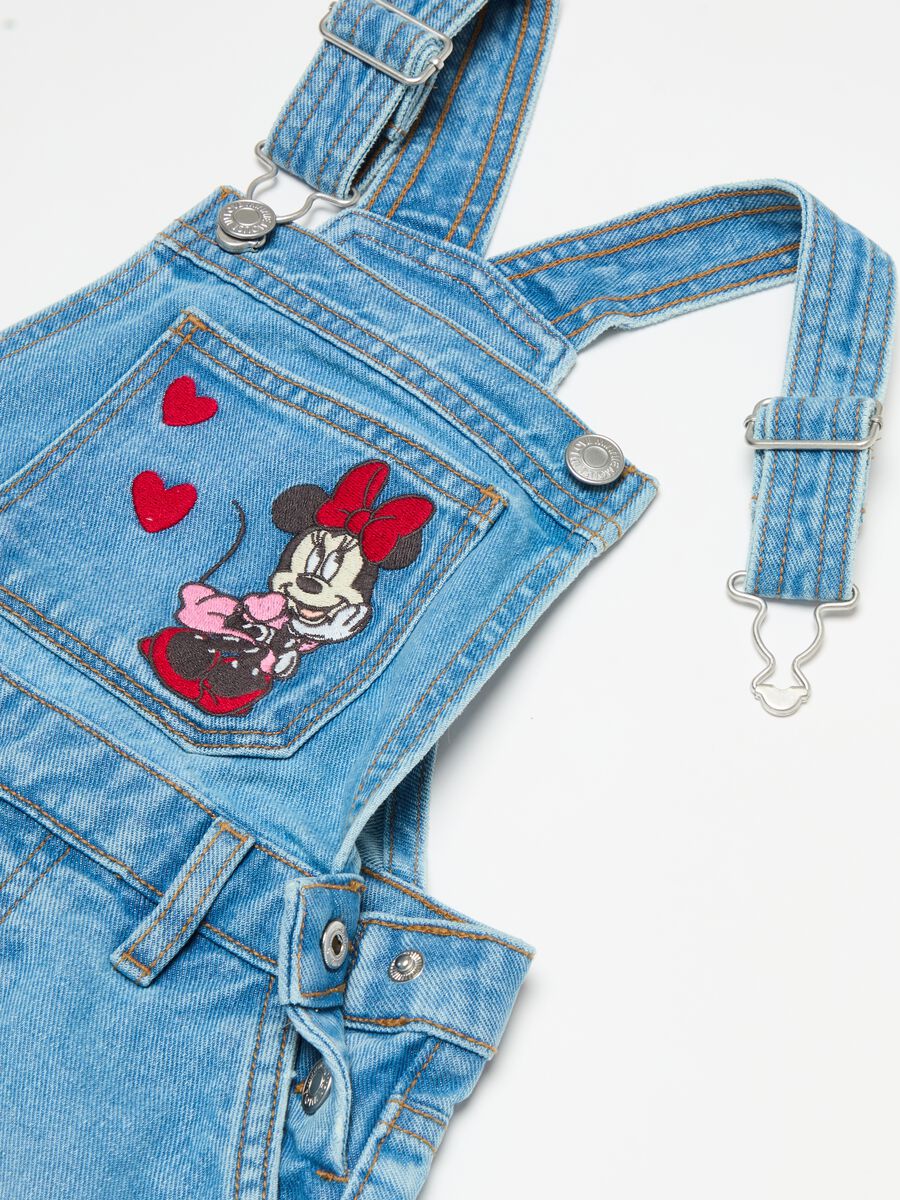 Denim pinafore with Minnie Mouse embroidery_2