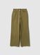 Pantaloni chino in cotone elasticizzato verde regular fit_0