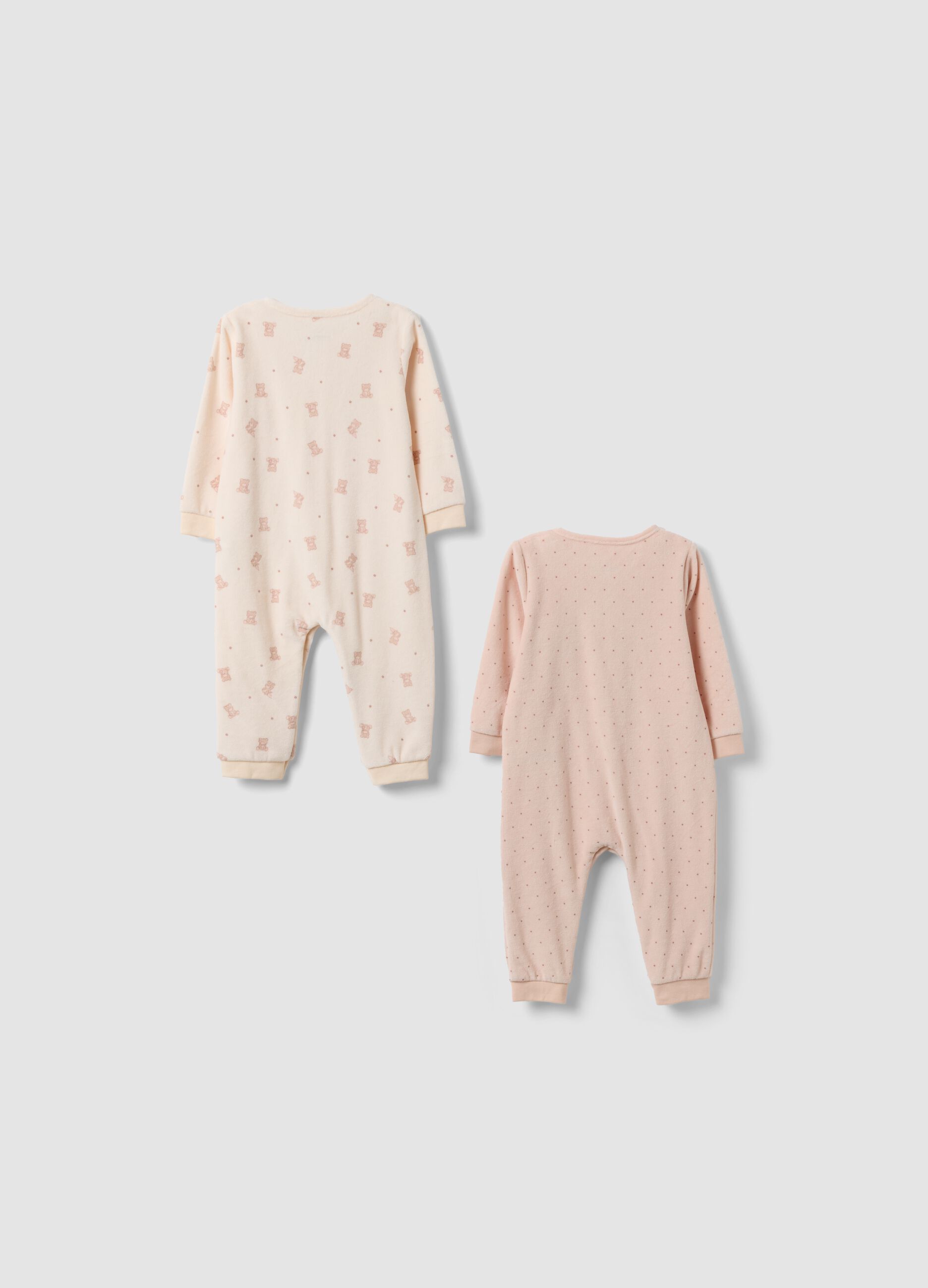 2er-Pack bunte Baby-M&auml;dchen-Strampler aus Baumwollmischung