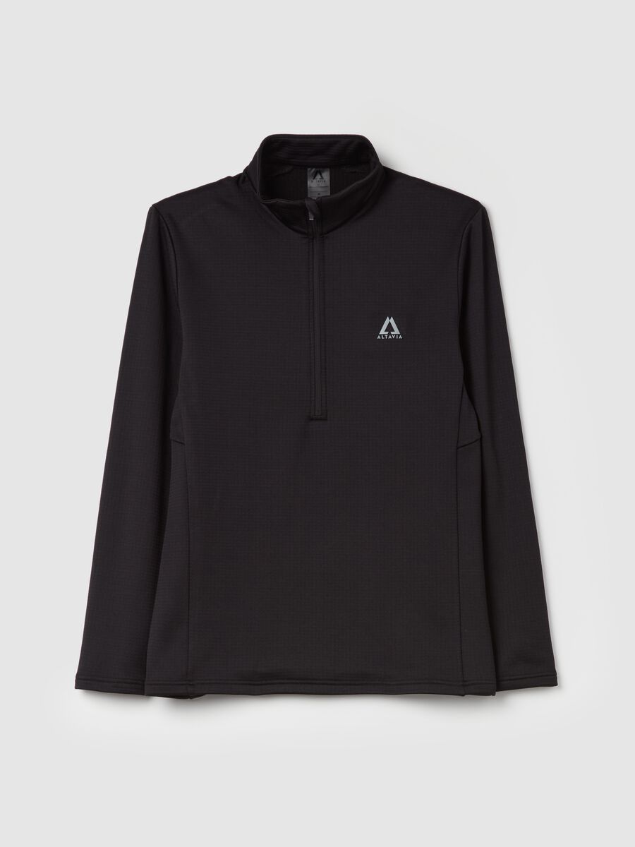 Altavia by Deborah Compagnoni half-zip waffle-weave fleece_4