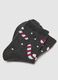 Stretch black cotton-blend Christmas socks_2