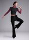 Leggings neri flare in tessuto elasticizzato traspirante ALTAVIA STUDIO_4