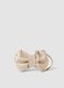 Beige crossbody bow bag for girls_0