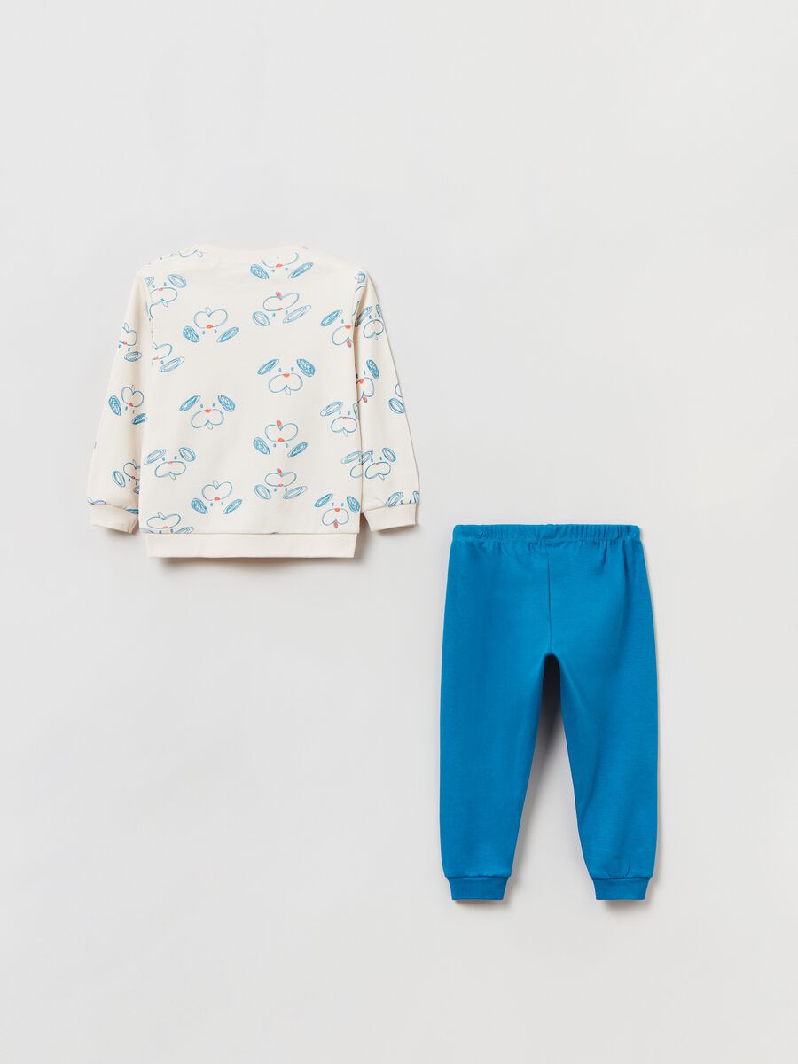 Cotton pyjamas with dog print_1