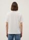 White pure cotton regular fit T-shirt with Hokusai wave_2