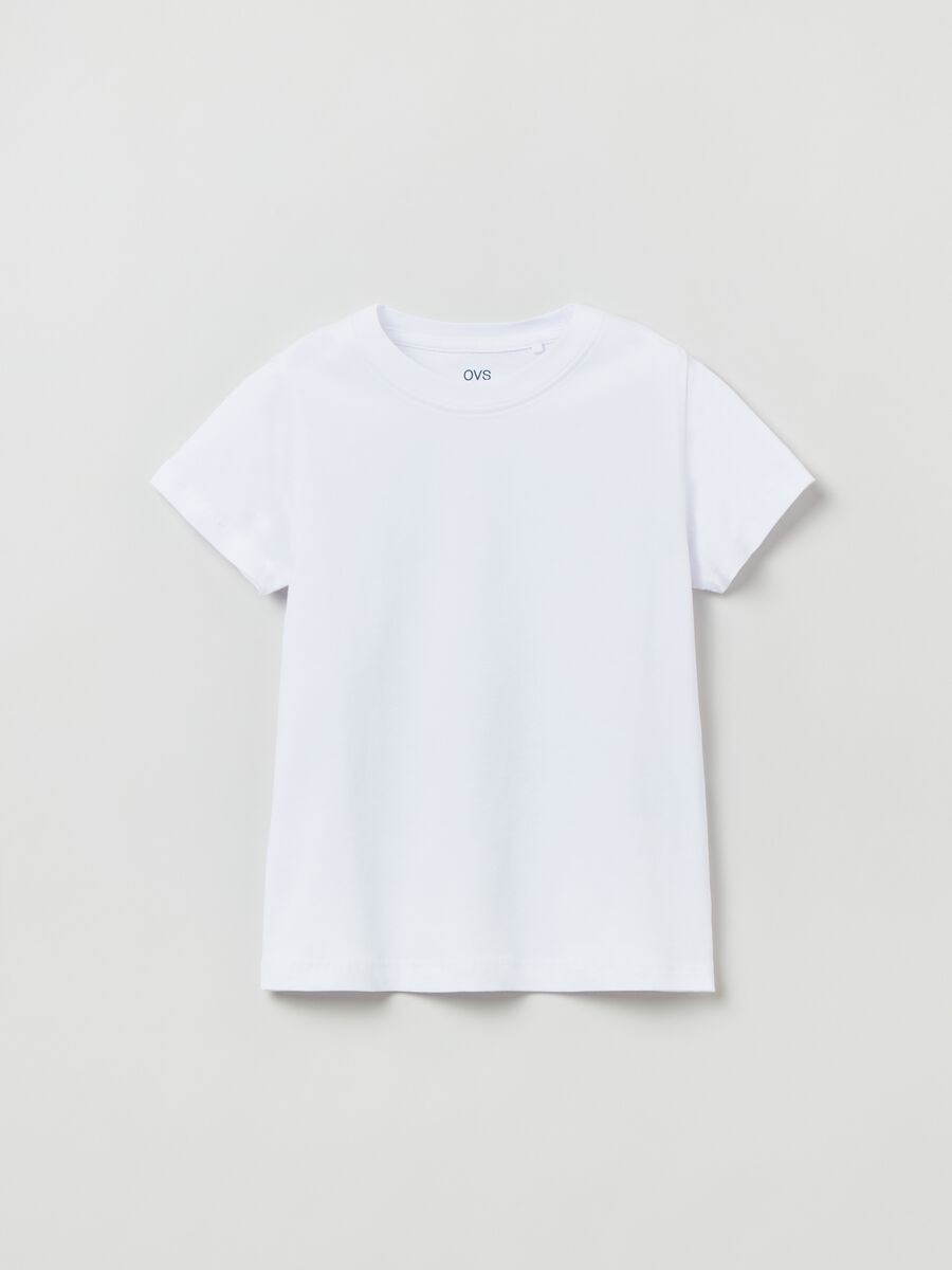 Camiseta de algodón color liso_0