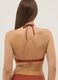 Orange stretch bikini top with removable padding_2